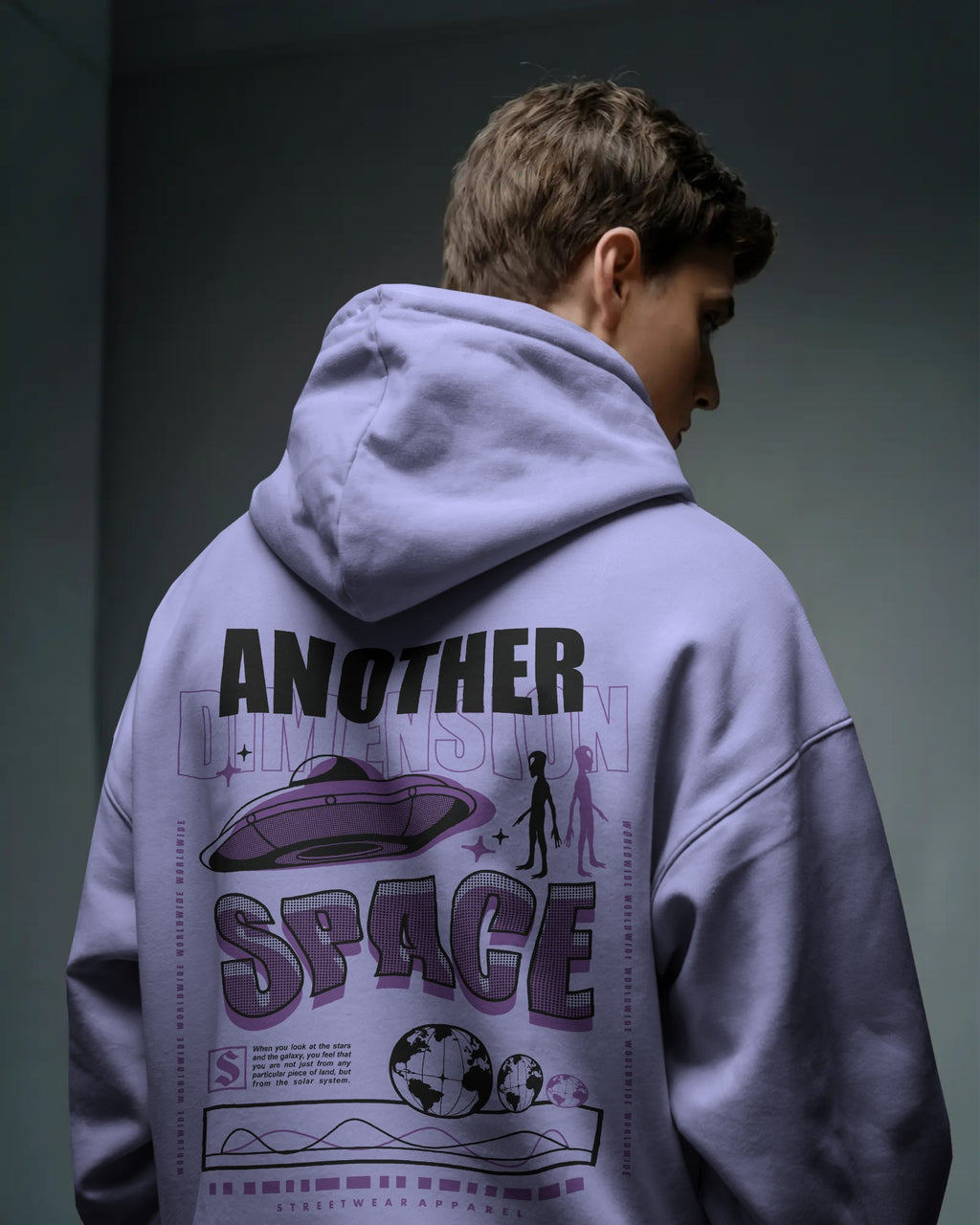Another Dimension Space Oversized Hoodie