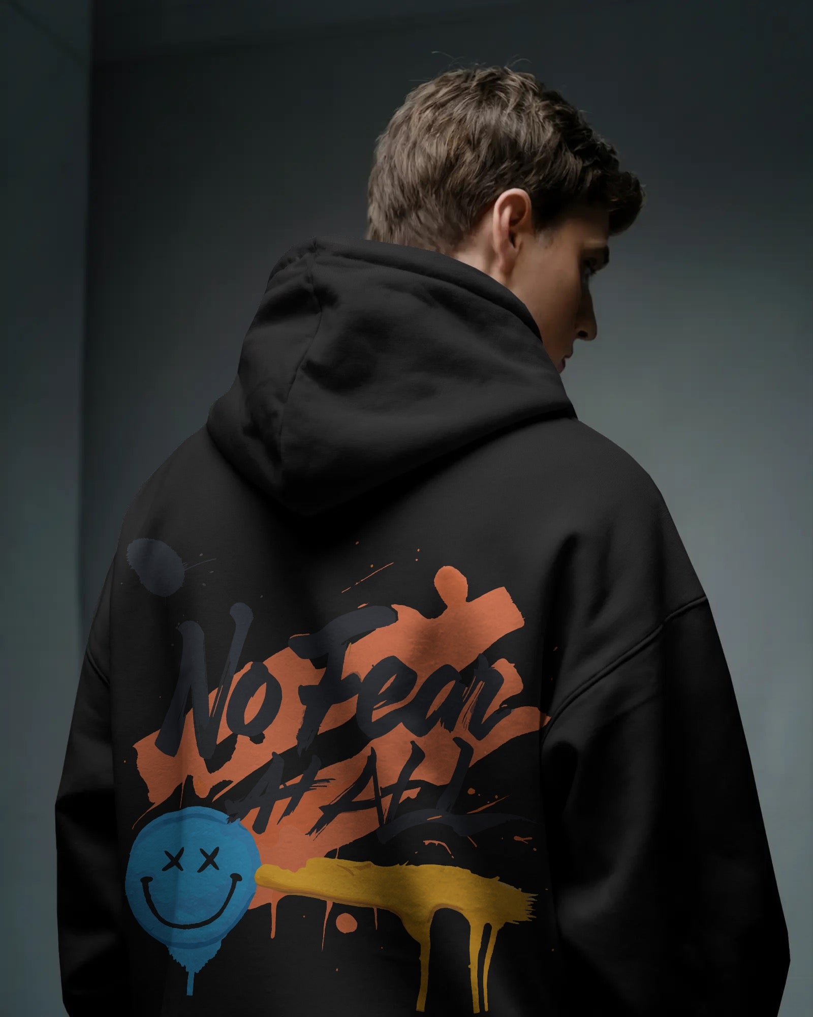 No Fear at All Glow-in-the-Dark Oversized Hoodie