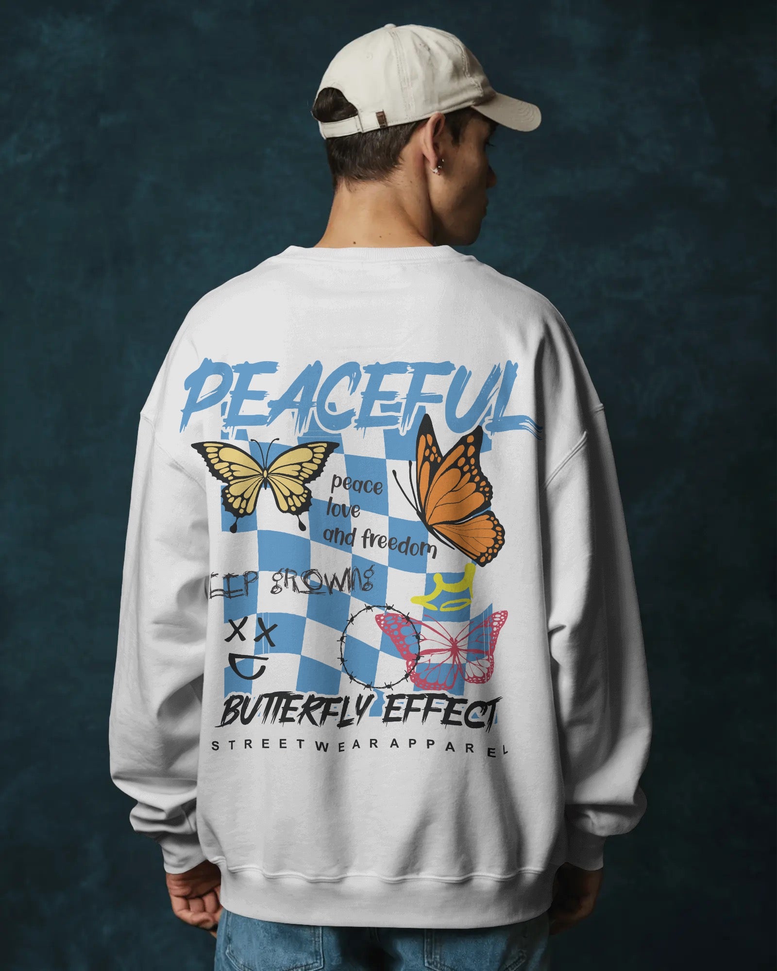 Peaceful Butterfly Effect Sweatshirt - Embrace Serenity and Style